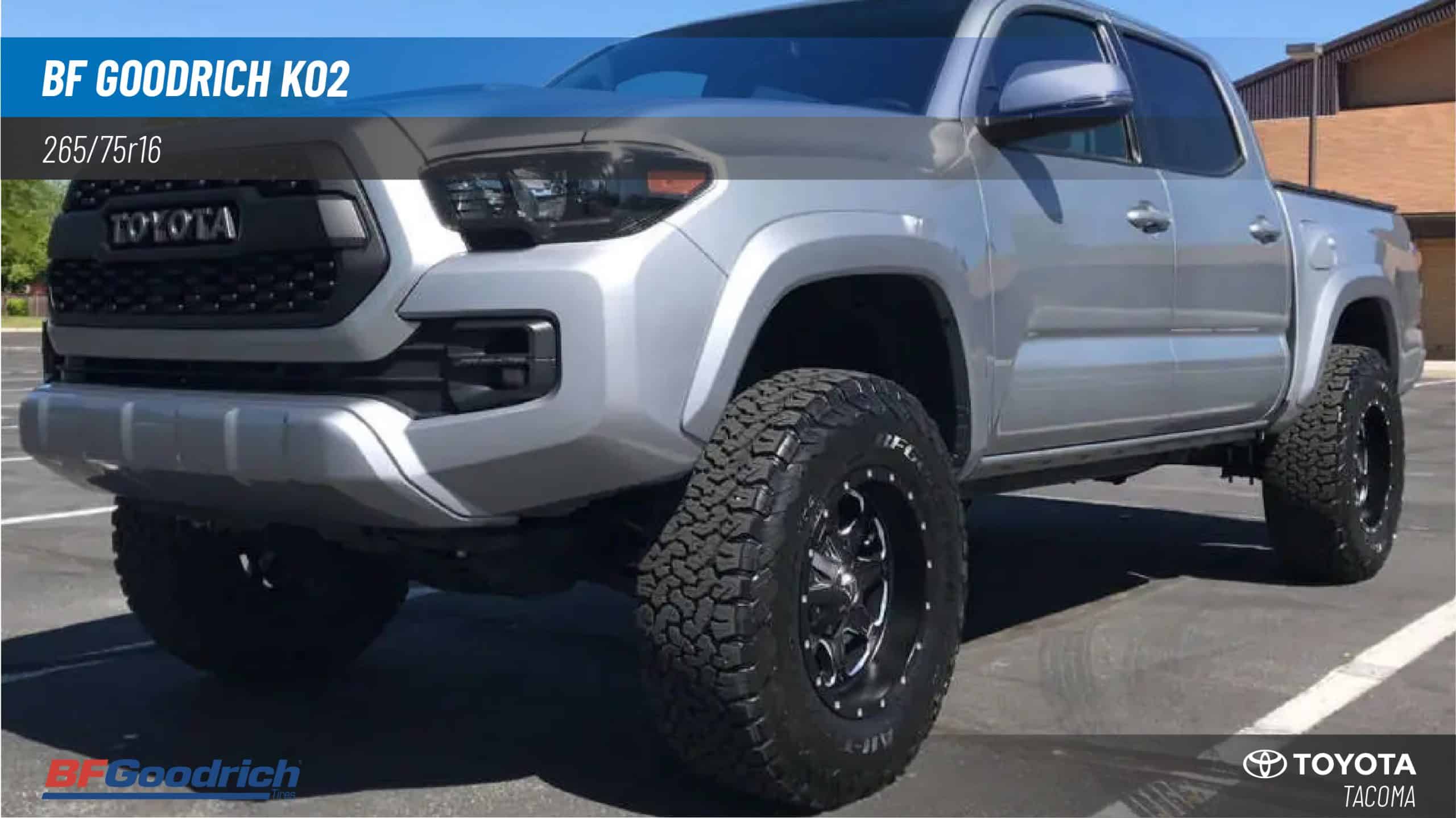 265/75R16 Toyota Tacoma with with Goodyear Wrangler