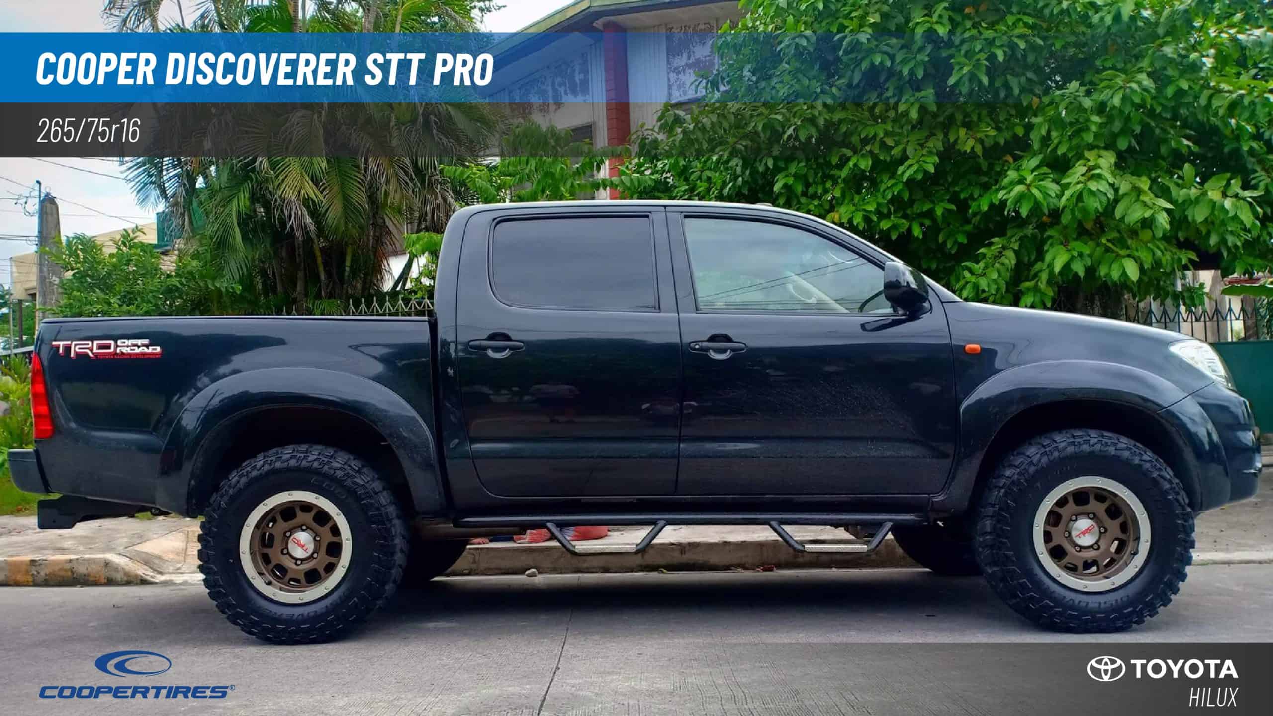 265/75R16 Toyota Hilux with with Cooper Discoverer STT Pro