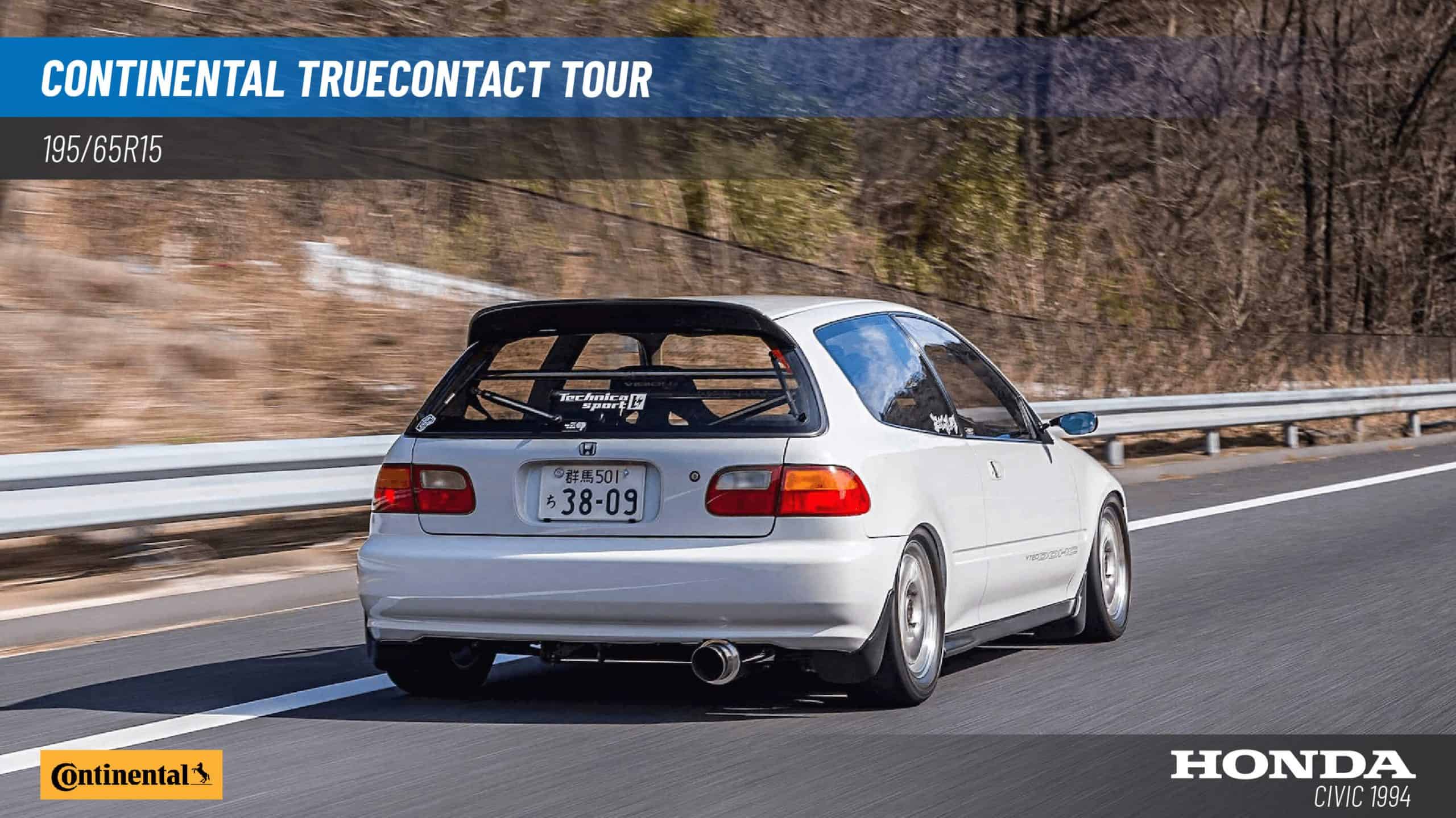 195/65R15 Honda Civic 1994 with Continental TrueContact Tour
