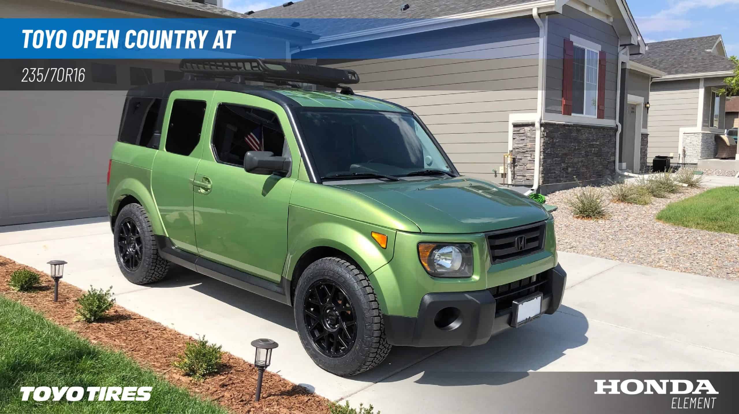 235/70R16 Honda Element with Toyo Open Country AT