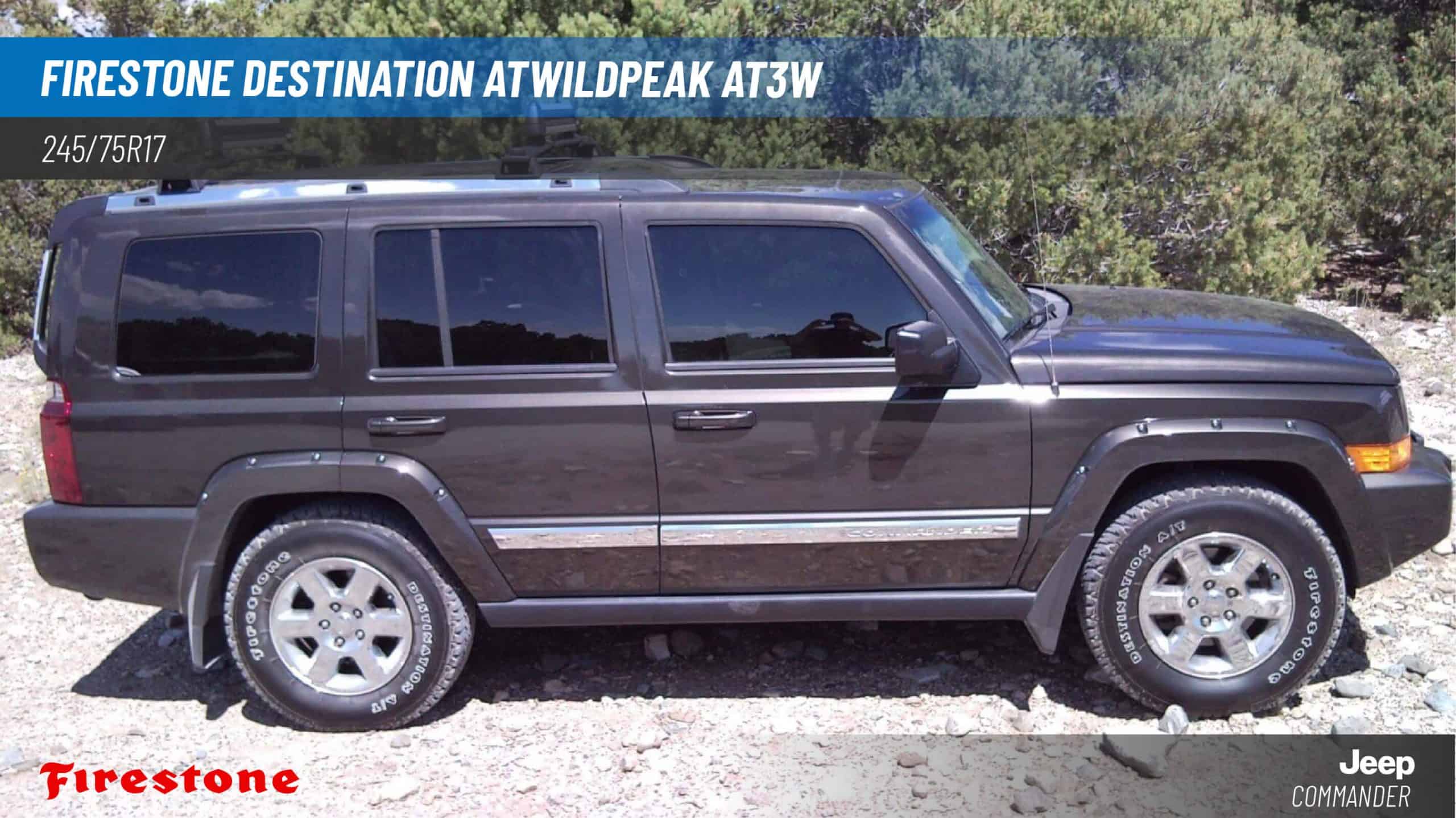 245/75R17 Jeep Commander with Firestone Destination AT2