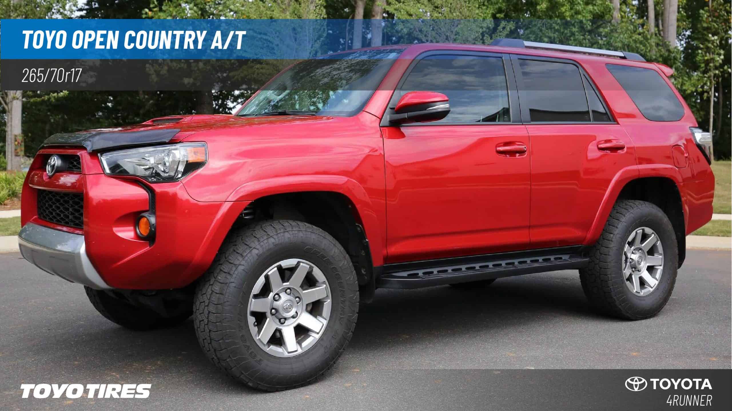 265/70R17 Toyota 4Runner with Toyo Open Country A/T