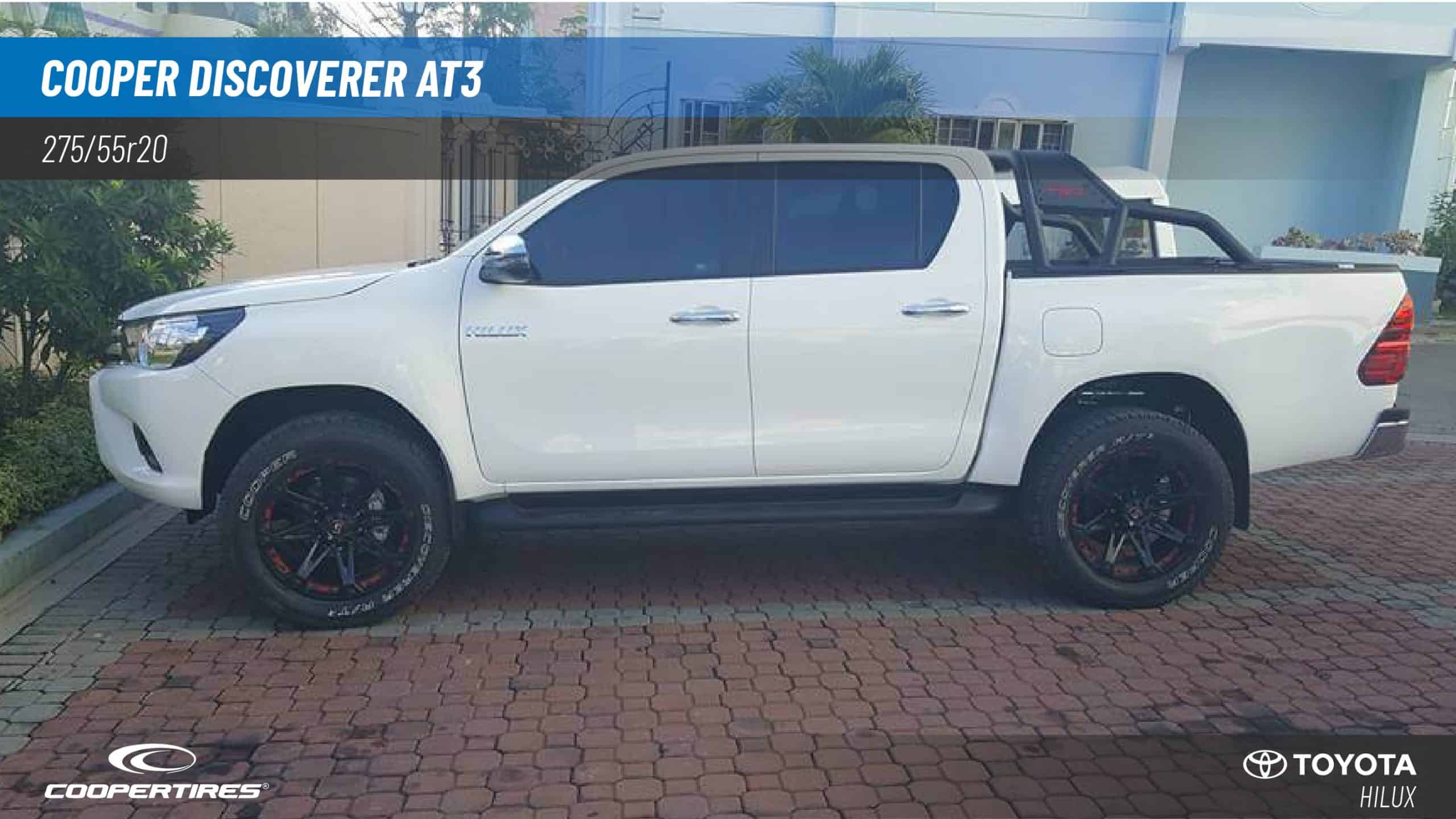 275/55R20 Toyota Hilux with Cooper Discoverer AT3